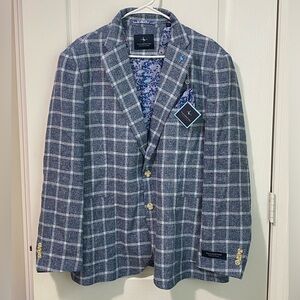 NWT Tailorbyrd Yarn Dye Windowpane Sportcoat